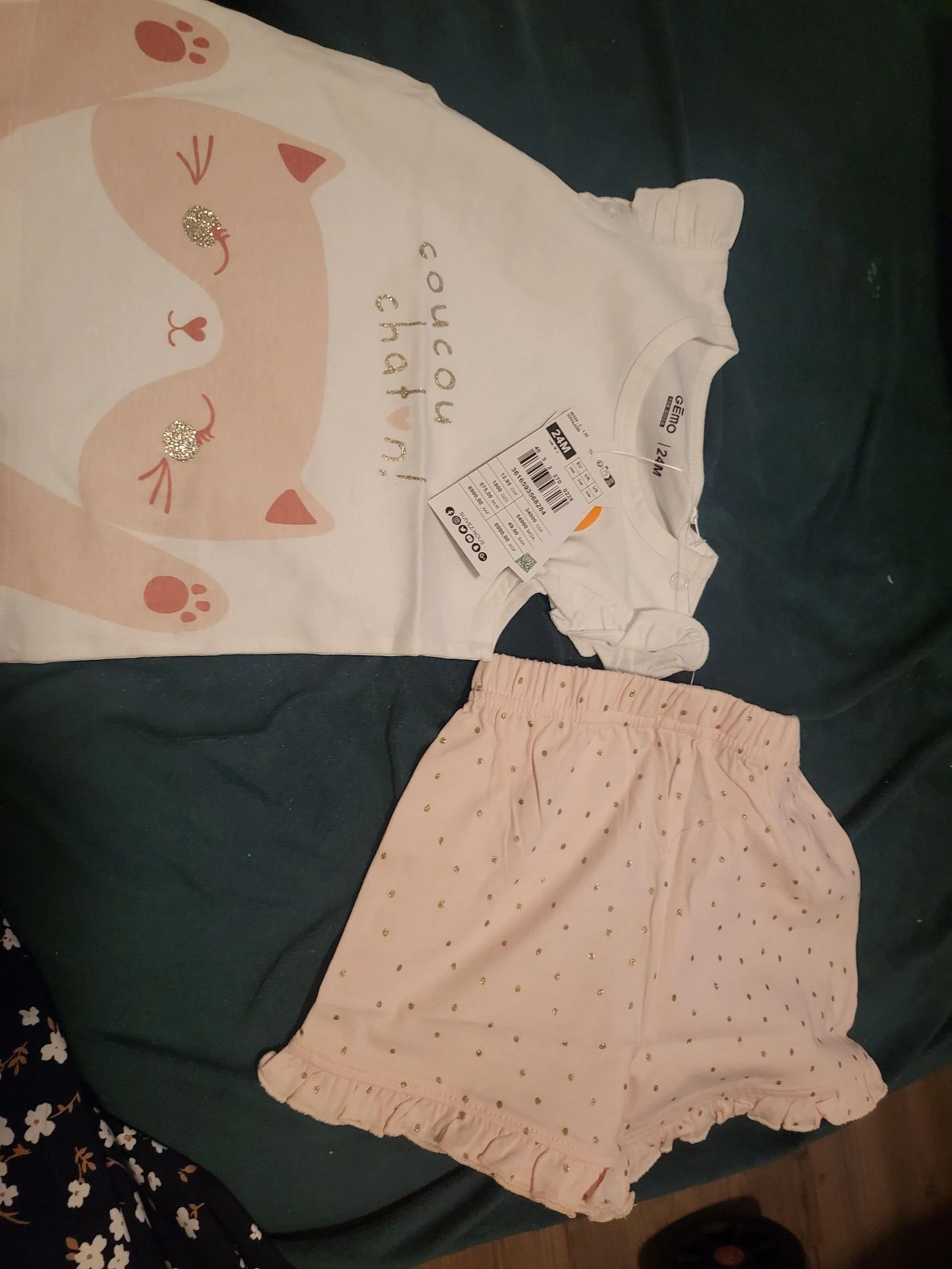 Lot van 4 nieuwe gemo korte pyjama's 24 maanden – photo 2